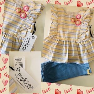 NWT “Pippa & Julie” Two Piece Girls outfit
